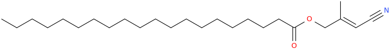 Eicosanoic acid, 3 cyano 2 methyl 2 propen 1 yl ester